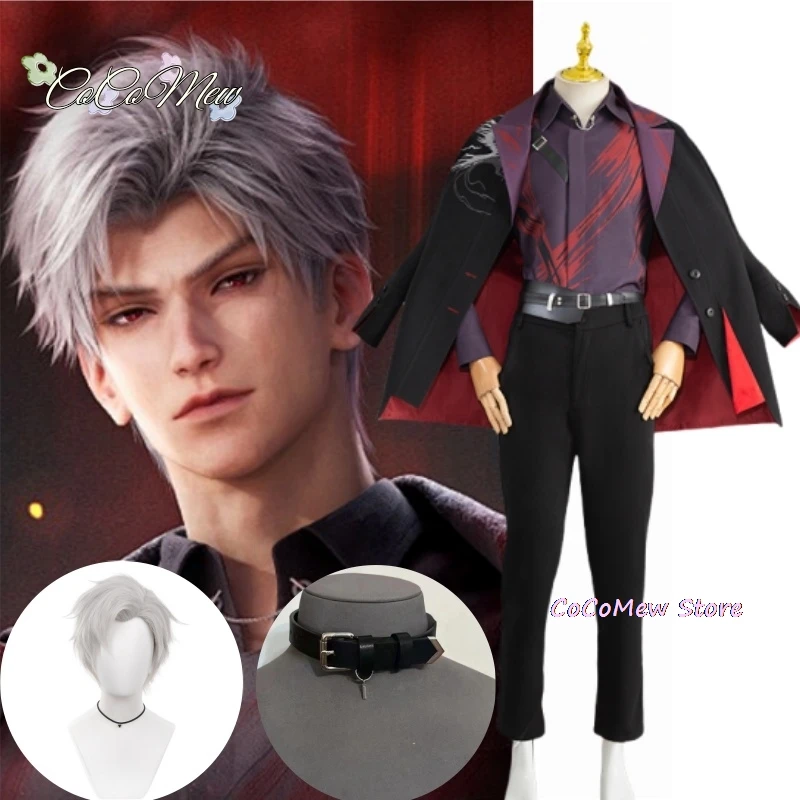 Sylus Cosplay Costume Game Love and Deepspace【S-2XL】Wig Men Halloween Costume Suit Sylus Qinche Cosplay Plus Size