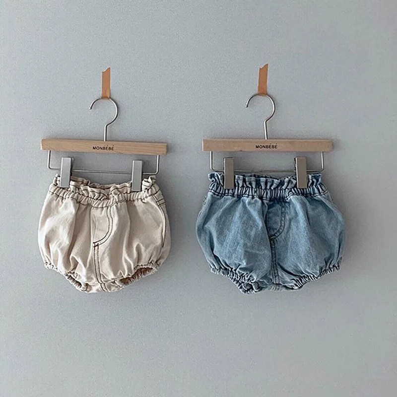 ZOETOPKID Summer Kids Boys Shorts Cotton Baby Girls Denim Bloomers Soft Breathable Toddler Girls Shorts Children Pants Outfits