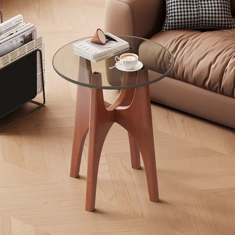 Scandinavian style solid wood side table simple living room high quality furniture