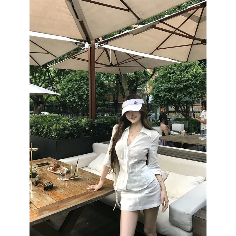 Hauts blancs chemises vêtements pour femmes col POLO à la mode, Simple, vente chaude et polyvalent à manches longues vente chaude confortable