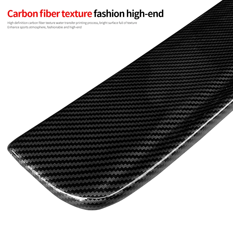 Car Side Skirts Extensions Bumper Door Lip Splitters Winglet Carbon Look Accessories For Toyota Universal Carola Camry Mark X