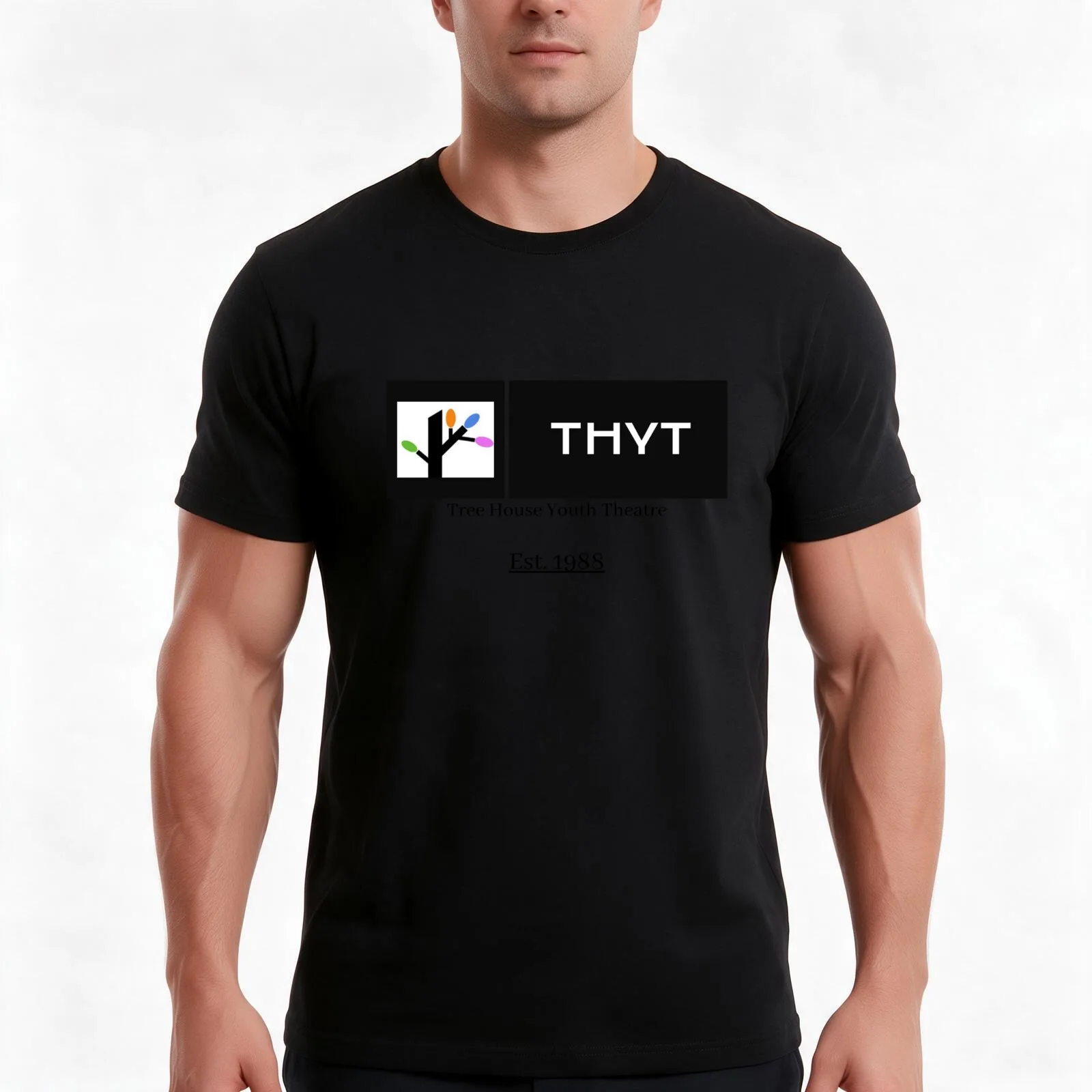THYT Est. 1988 T-Shirt, Summer Casual Cotton Tee, Oversized Streetwear Tops, Vintage Graphic Print, Loose Fit Short Sleeve