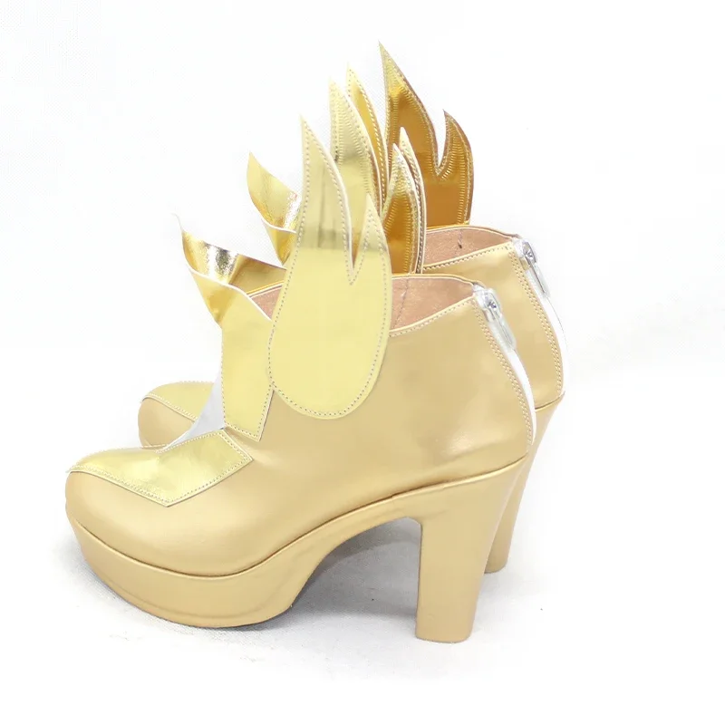 Spiel LOL Star Guardian Soraka Cosplay Schuhe PU Schuhe Halloween Karneval Stiefel Cosplay Requisiten Nach Maß