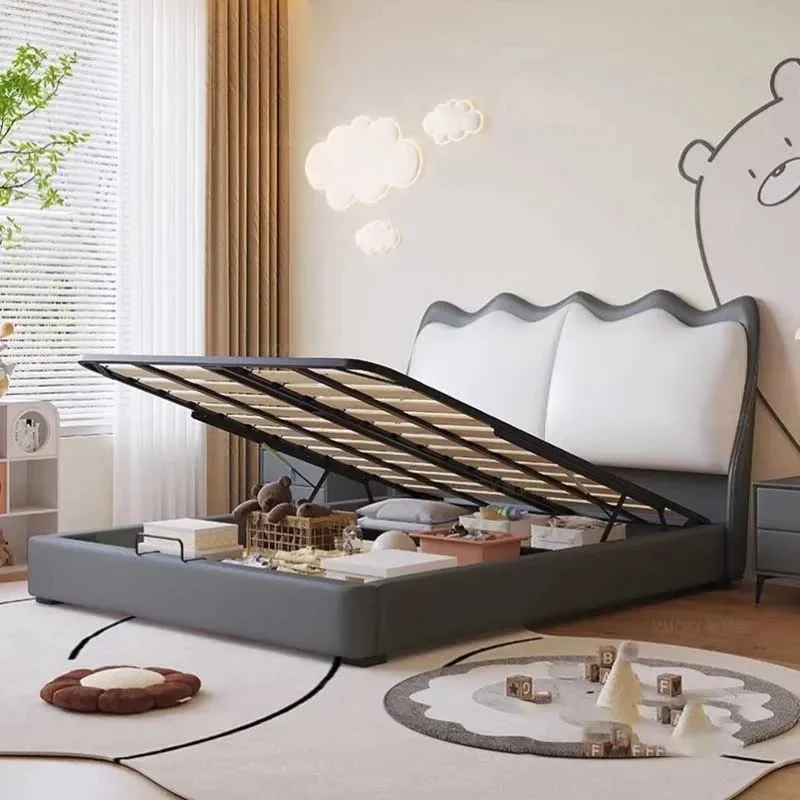 

Nordic Queen Double Bed Frame Modern King Headboard Frame Aesthetic Bed Cute Sleeping Letti Matrimoniali Furniture For Bedroom