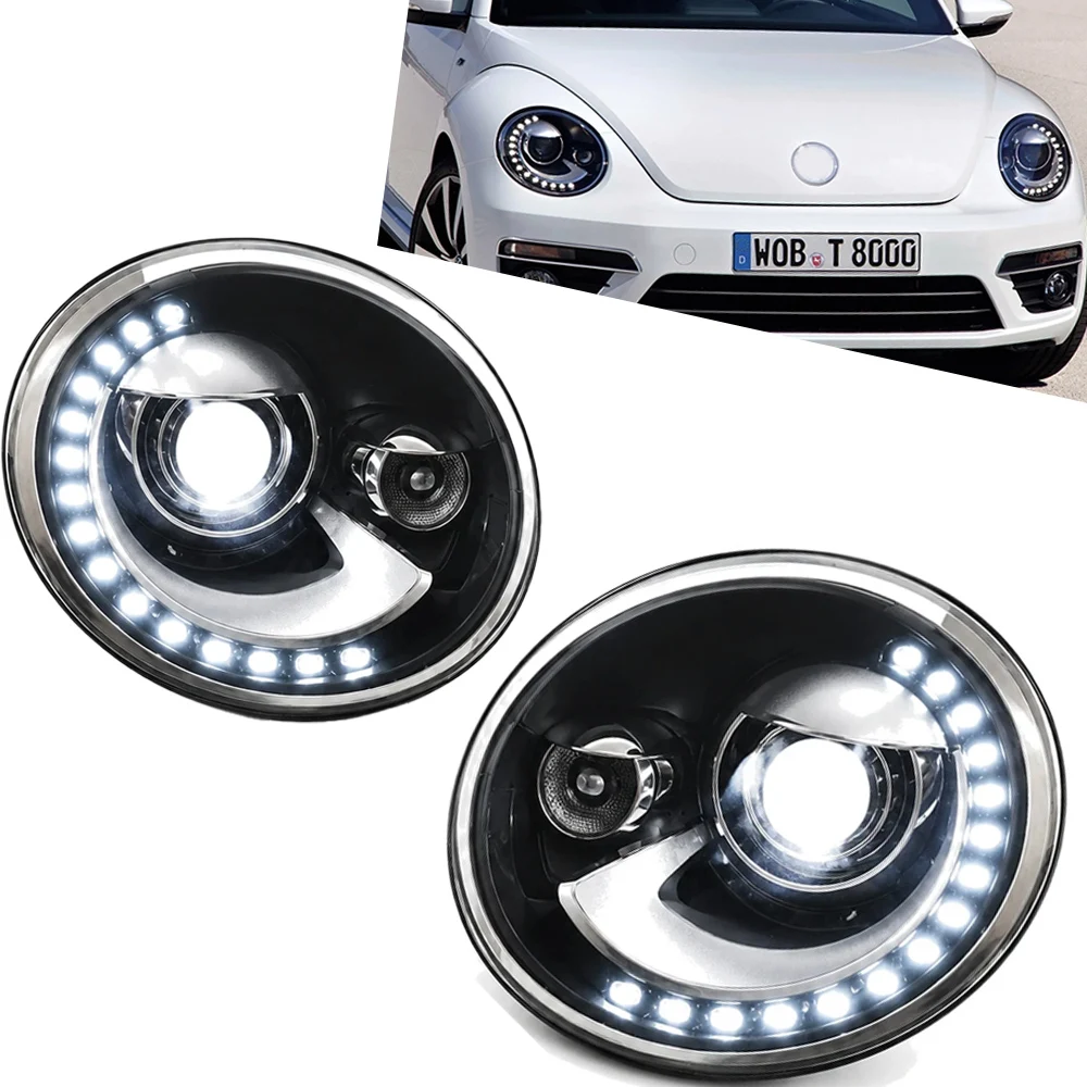 Auto-LED-Scheinwerfer für VW Beetle 2013-2018 LED-Autolampen Tagfahrlichter Dynamische Plug-and-Play Autozubehörteile