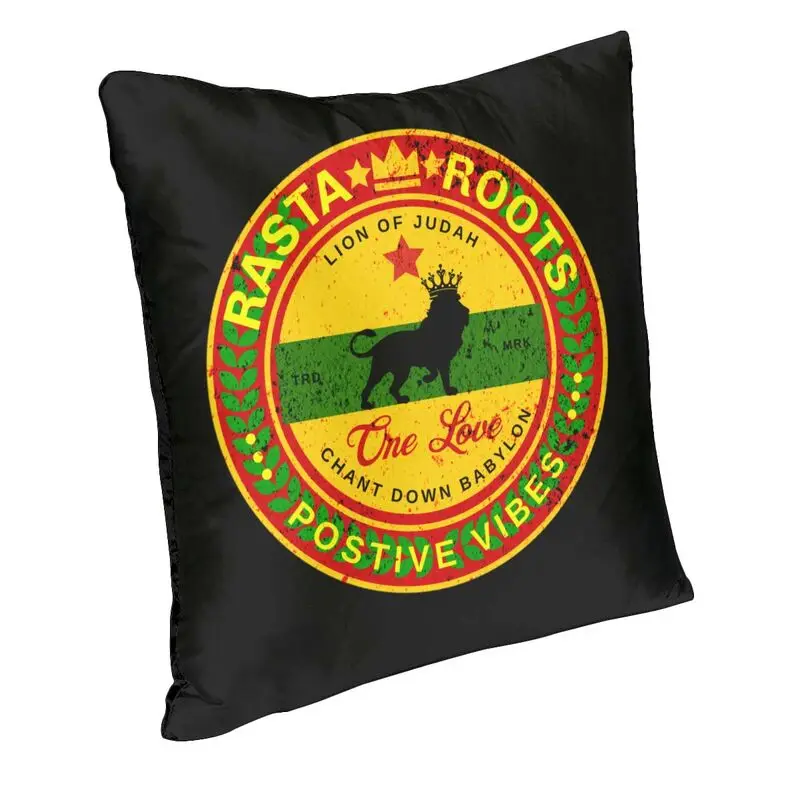 Fashion Rastafari Rasta Lion Of Judah Throw Pillow Case Decoration Custom Square Cushion Cover 40x40cm Pillowcover Living Room