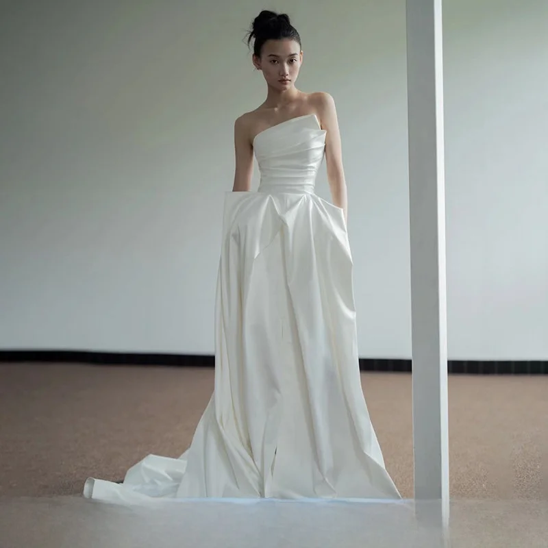 Ele Satin Wedding D…