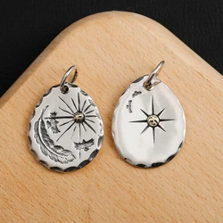 Pure 925 Sterling Silver Charms Pendant Fashion  Necklace For Man Takahashi Goros Feather Chain Jewelry New Popular Gift GOP026