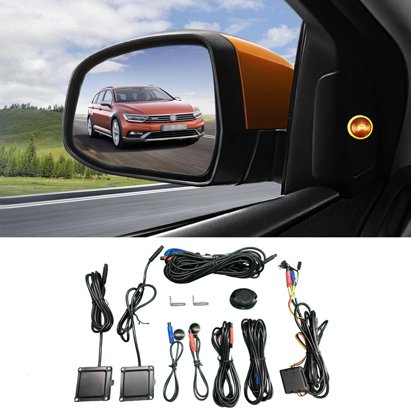 

Car bsd blind spot monitoring system 24GHz microwave radar blind spot detection system bsm blind area lane change assistance