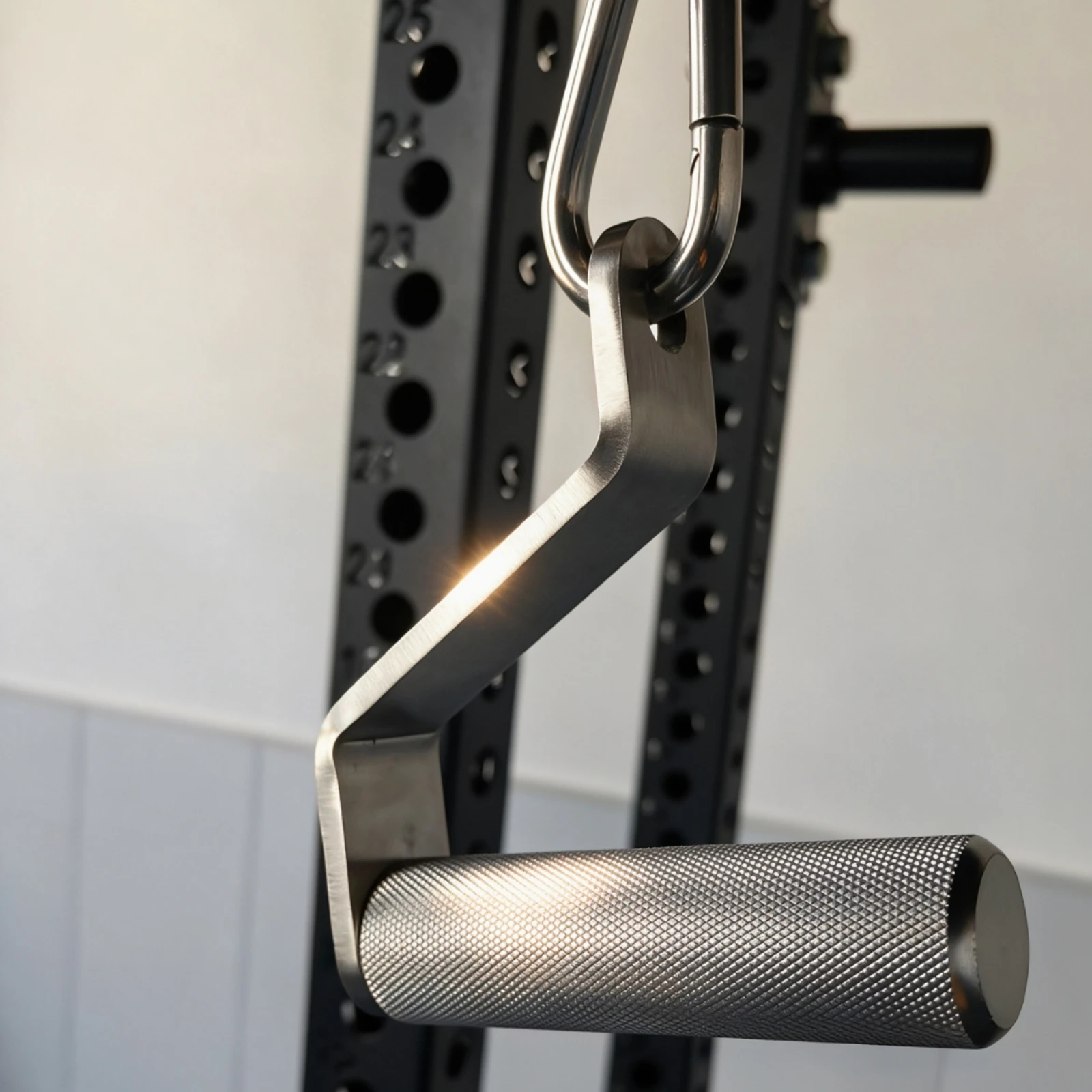 Gym Handle with Knurled Grip Heavy-Duty Cable Machine Handle Attachment Ergonomic Long-Lasting for Fitness Enthusiasts