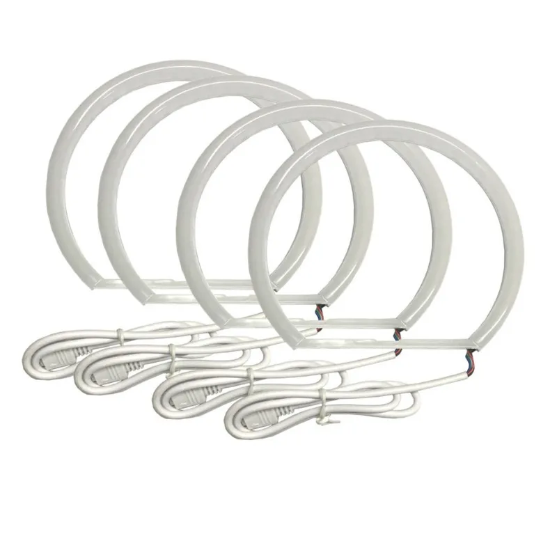 

Nice For BMW E36 E38 E39 E46 2D Coupe HID Headlight RGB 4X131MM LED Cotton Light LED Angel Eyes Kit Halo Ring DRL