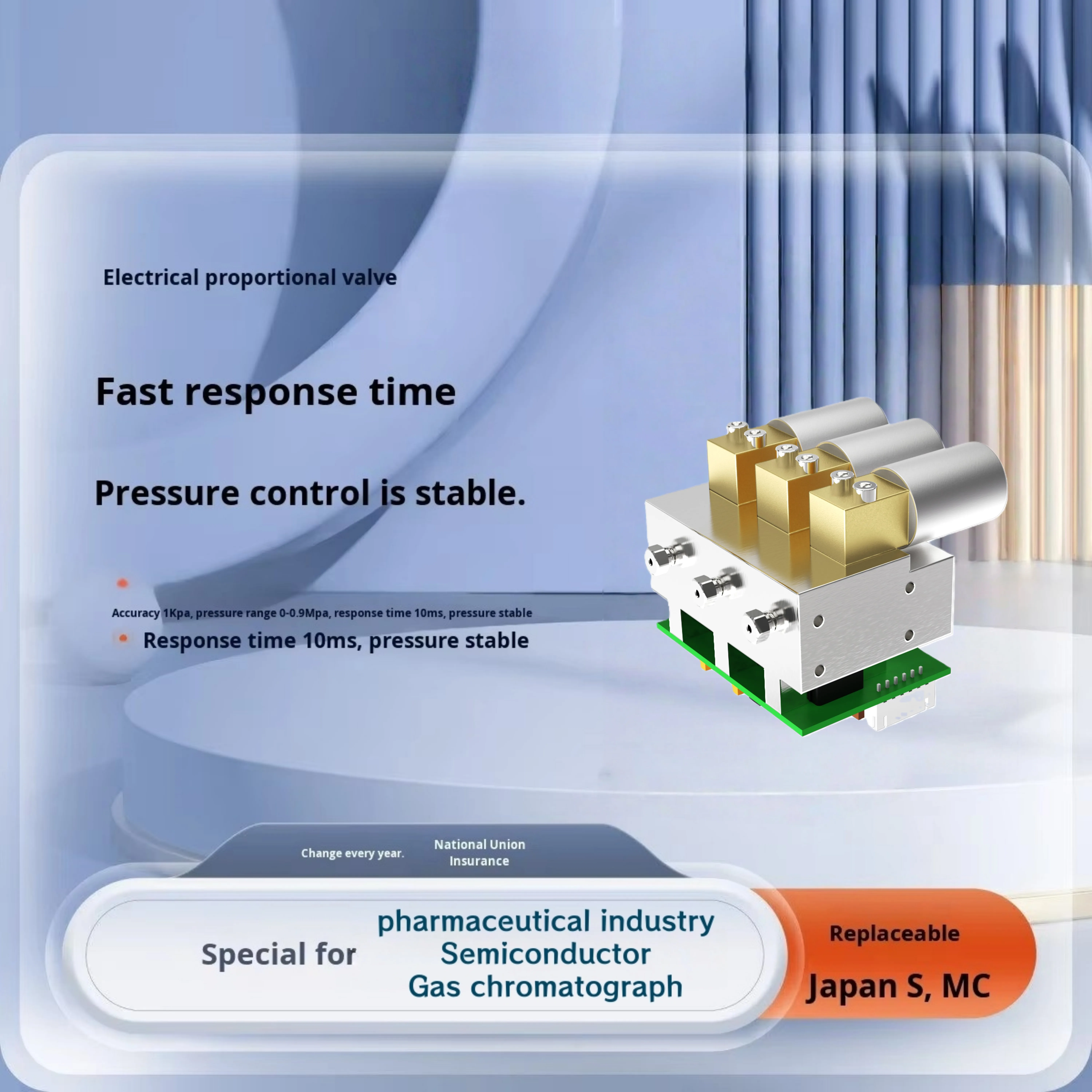 High-Precision  Electric Proportional Valve 0-150psi EPC Controller Pneumatic Regulator for Precision Cylinder Positioning