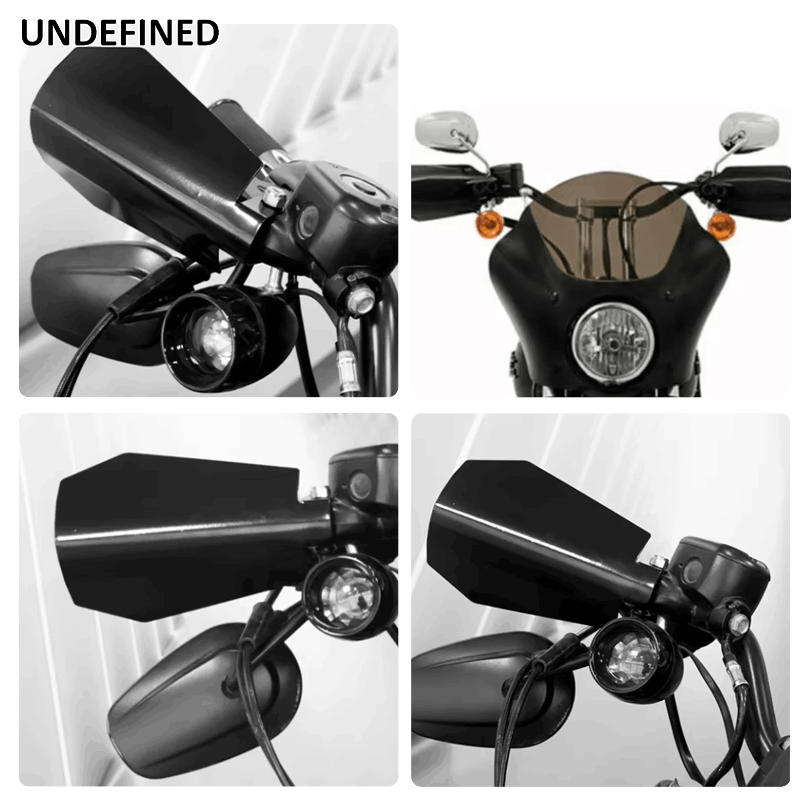 Black Shade Hand Guard Steel Motorcycle Handguards For Harley Sportster 883 Electra Street Road glide Road king Dyna Baggers