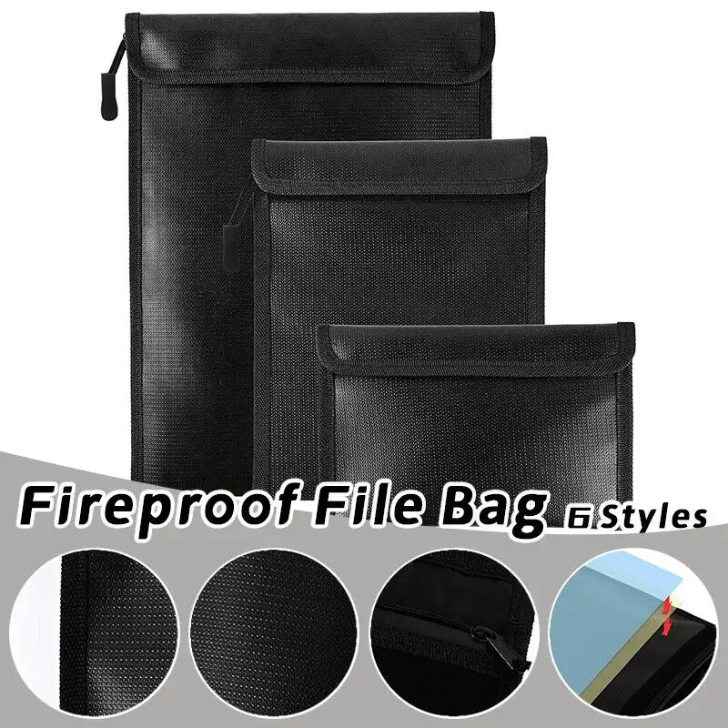 28x38cm Waterproof Fireproof Faraday Bag for Car Keys File Safety Bag Protection Anti-Tracking Gps Positioning Security Cover