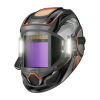 ANDELI Auto Darkening Welding Helmet with Large Viewing True Color Welding Mask 4 Arc Sensor 1/1/1/2 for Welding Cut Grind Area