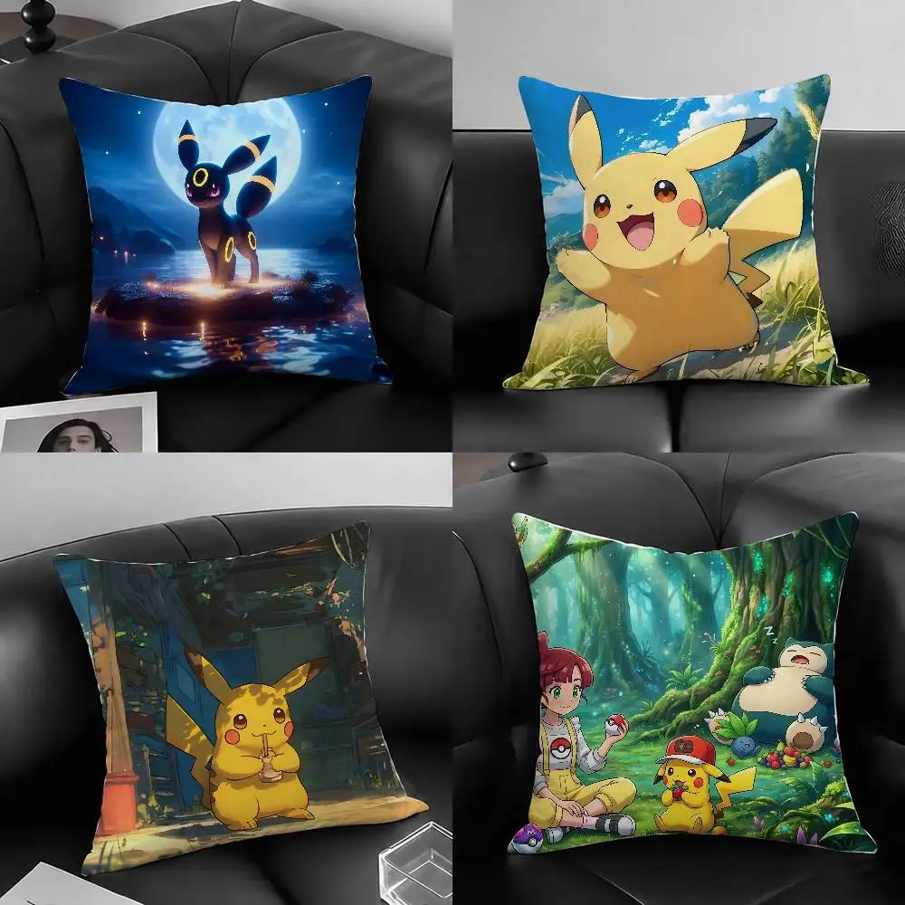 Pokemon Arcanine Anime Plush Pillow Cover Soft Short Plush Cushion Cover For Sofa Bedroom Home Decor Gift Decoration - view 4
