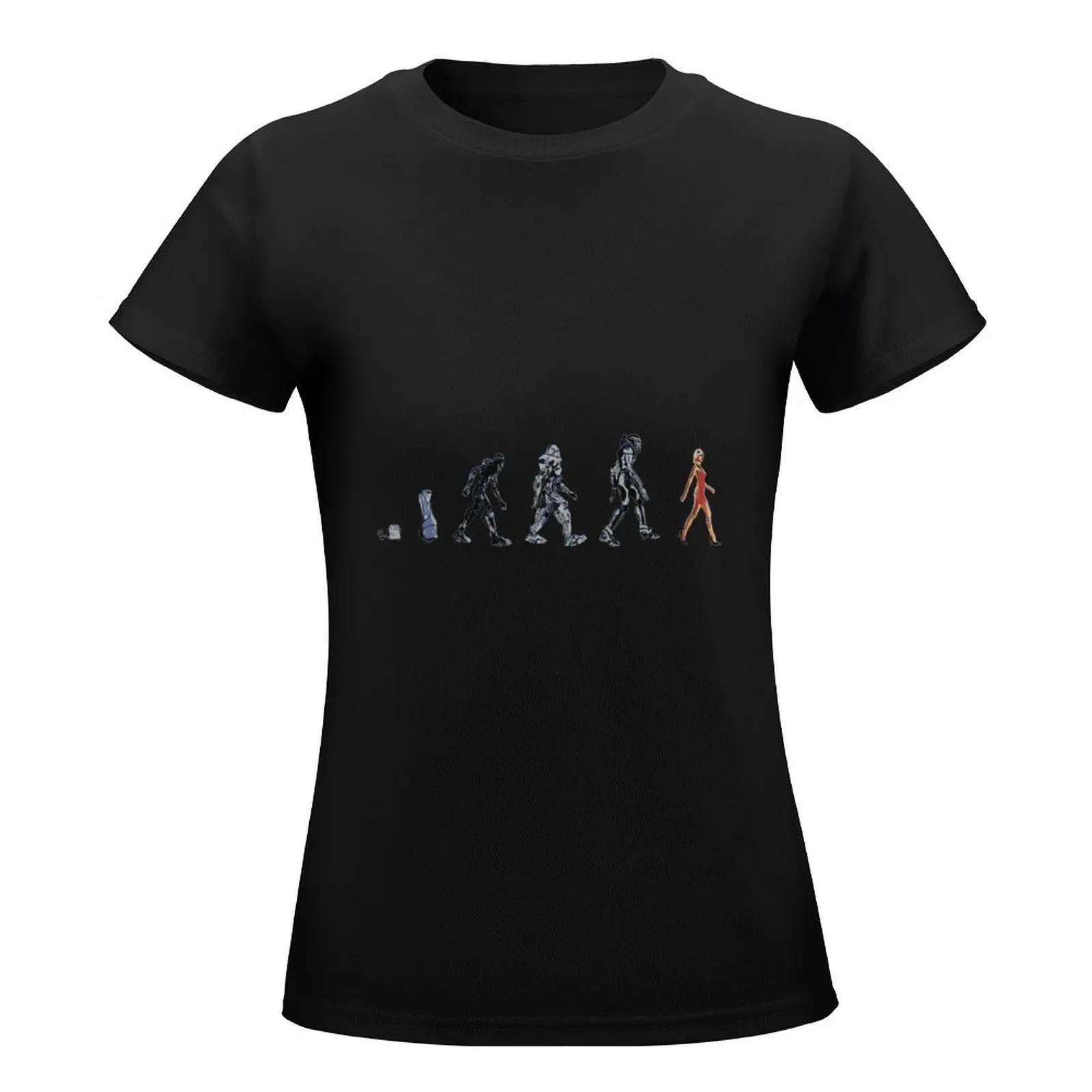 Evolution of The Cylon T-Shirt Short sleeve tee lady clothes plus size tops oversized workout shirts for Women