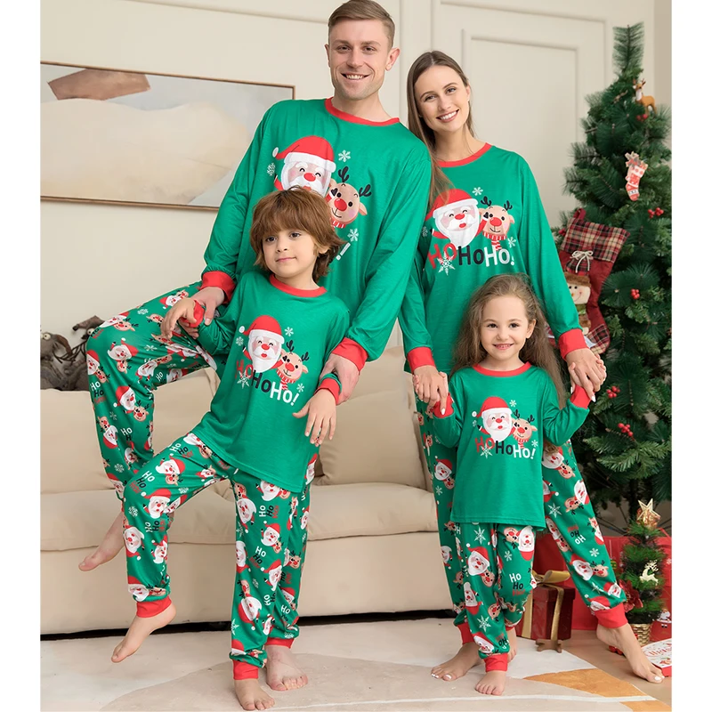 Christmas Family Pajamas Set 2025 Xmas Matching Outfit Adult Kids Women Pyjamas Clothes Mother And Daughter Father Son Sleepwear