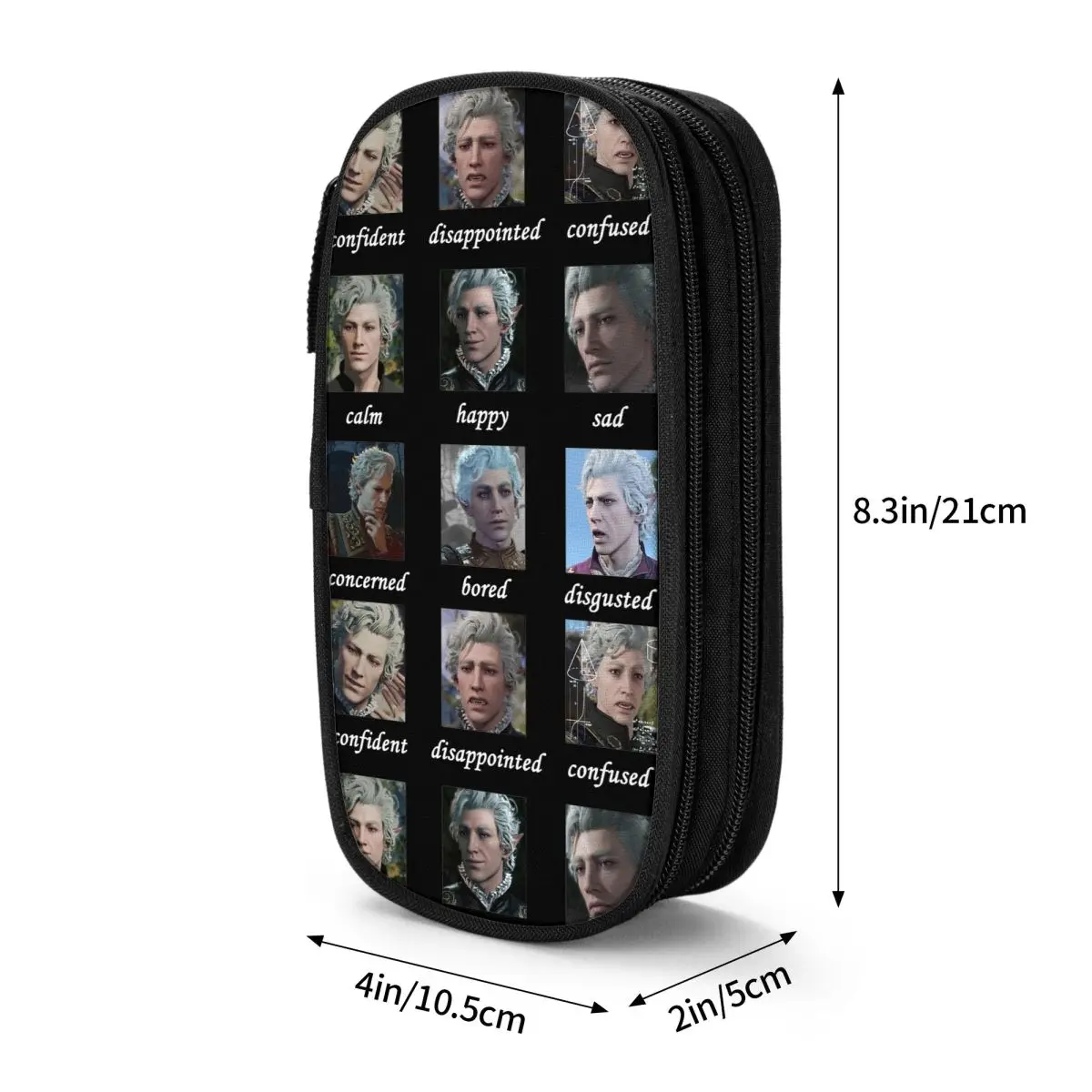 Astarion 무드 연필 케이스 학생을위한 새로운 Baldur's Gate 펜 홀더 가방 대용량 학교 용품 선물 연필 상자