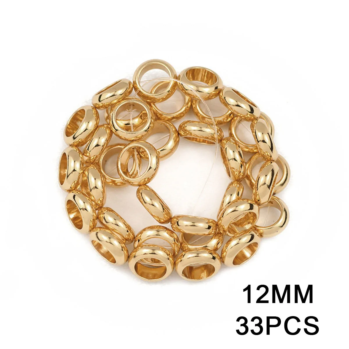 Natural Hematite Stone Gold Color Beads Star Heart Loose Ring Spacer Beads For DIY Jewelry Making Bracelet Necklace Accessories