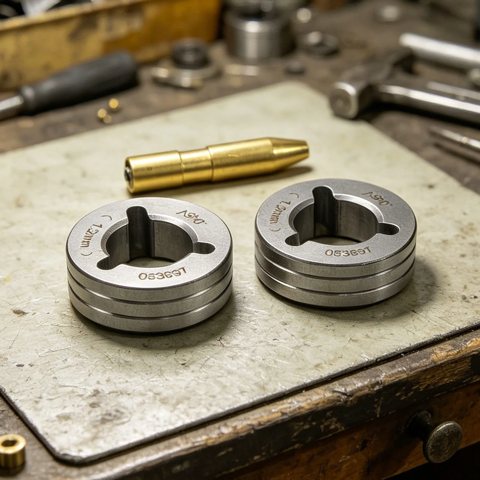 030-035 Wire Feed Roller V-Groove Drive Roll Kit For Factory Processing .030 .035 Welding Smooth Feeding Design