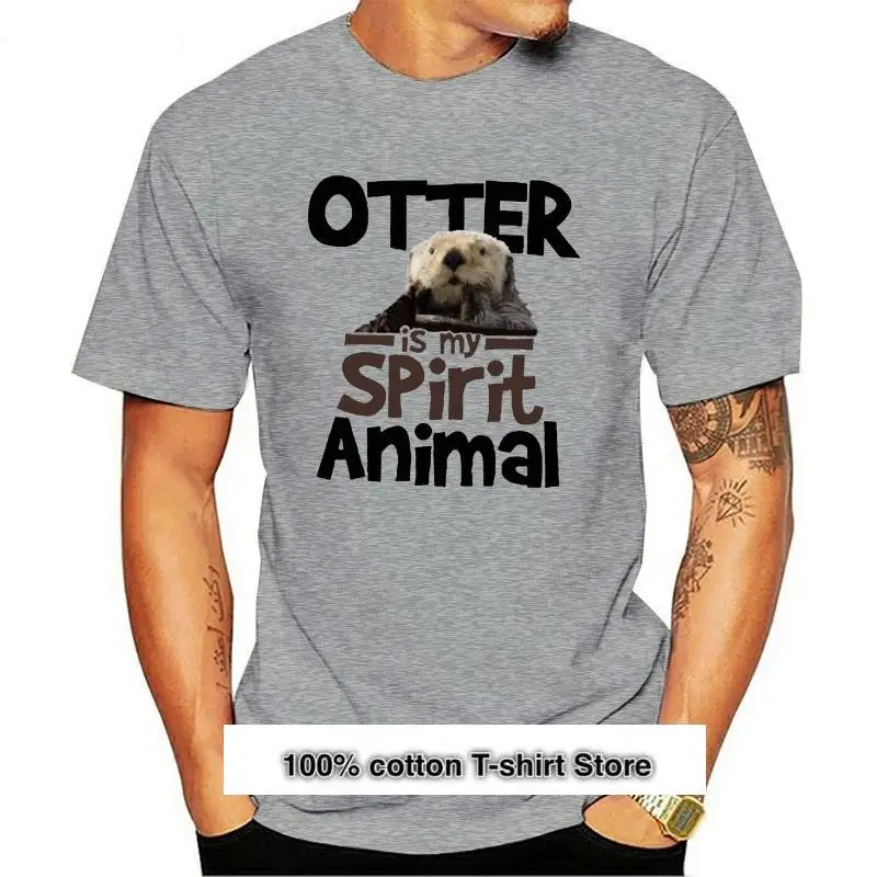 Camiseta de Otter Is My Spirit para hombre y mujer, camiseta de Animal, top