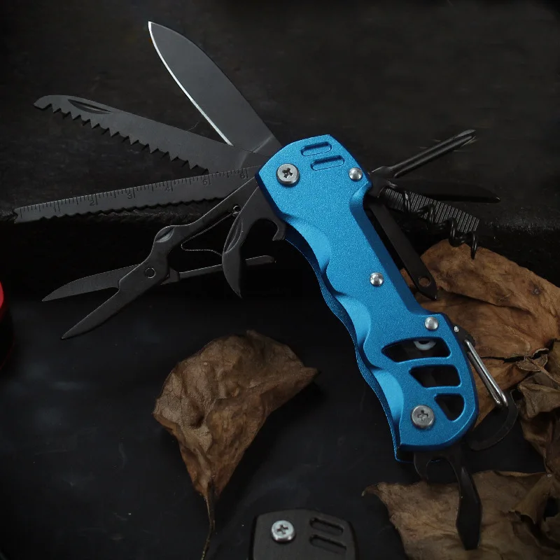 Multifunctional Folding Knife Portable EDC Stainless Steel Pocket Knife Outdoor Camping Emergency CombinationTool