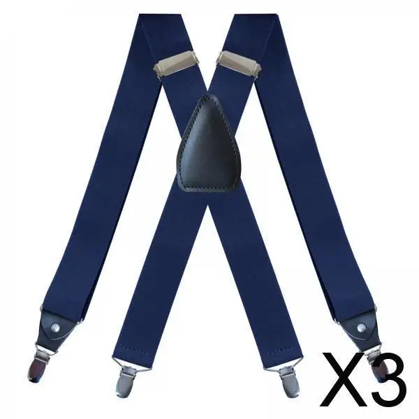 

Heavy Duty Men Suspenders Retro Elastic Adjustable X Style Pants Holder Clips for Work Trousers Fashion Accessories Adult