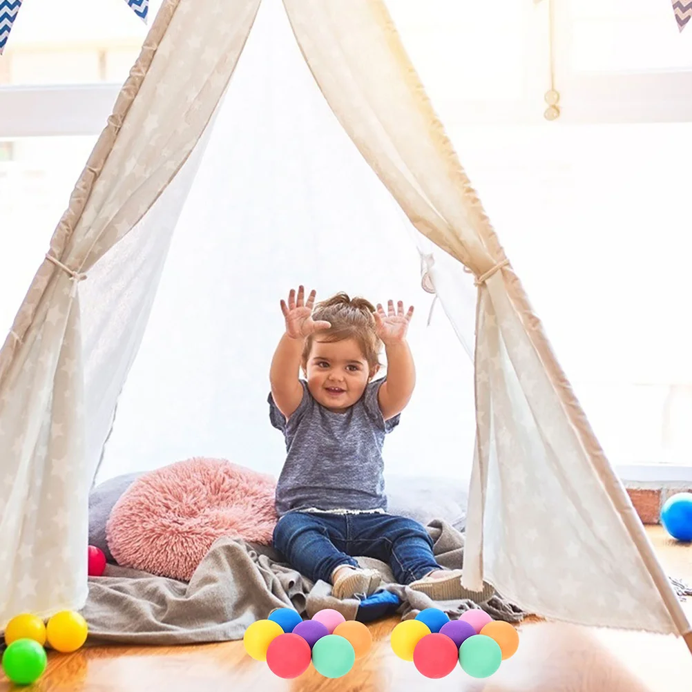 

12Pcs Ocean Ball Soft Sponge Interactive Play Balls Lightweight Portable Indoor Outdoor Use Bulk Sponge Balls for Kids