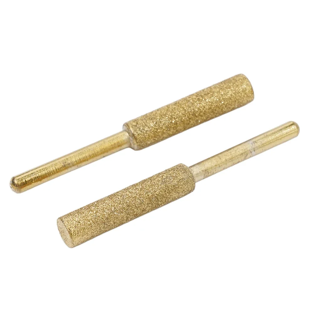 4.0mm-5.5mm motosega motosega diamantata motosega diamantata strumenti per affilare catena File smeriglio grani 12 pietre per medicazione lucidatura 2 pezzi