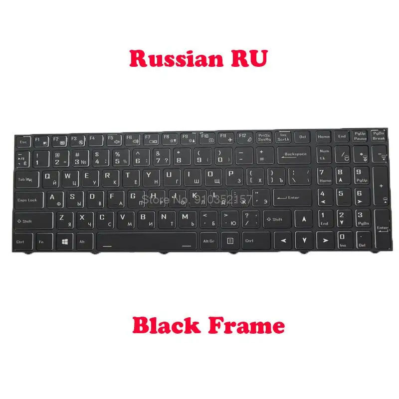 NO Backlit Keyboard For CLEVO N15Z3 PB70 PB71 PB50/51 CVM18H93K09430 6-80-N15Z0-11A-1 Russian CVM18H93SU9430 6-80-N15Z0-28A-1DM