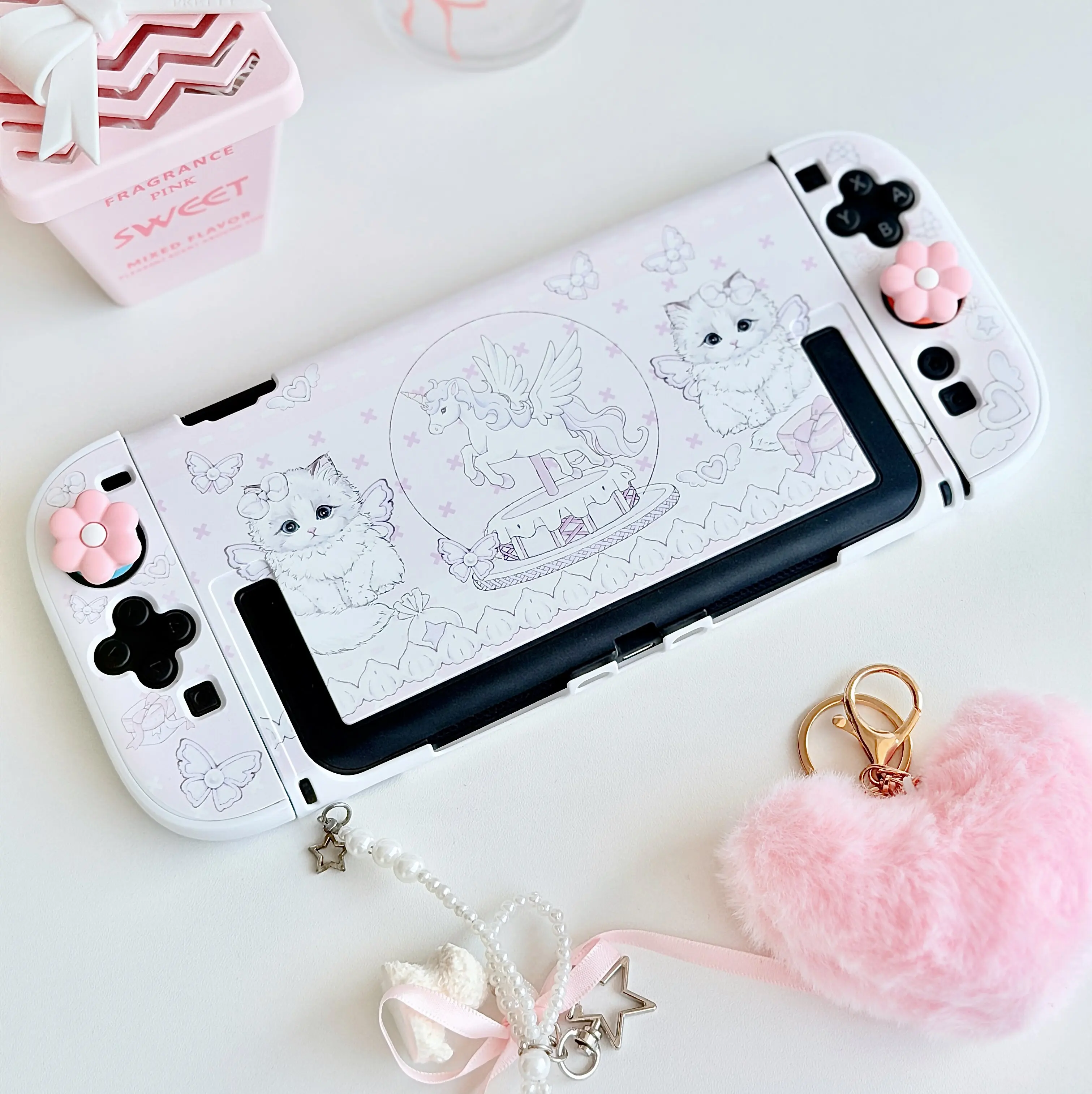 Case Skin for Nintendo Switch 2/OLED/Lite Kawaii Cover Dockable Protective Shell For Switch Controller JoyCon NS Accessories view 4