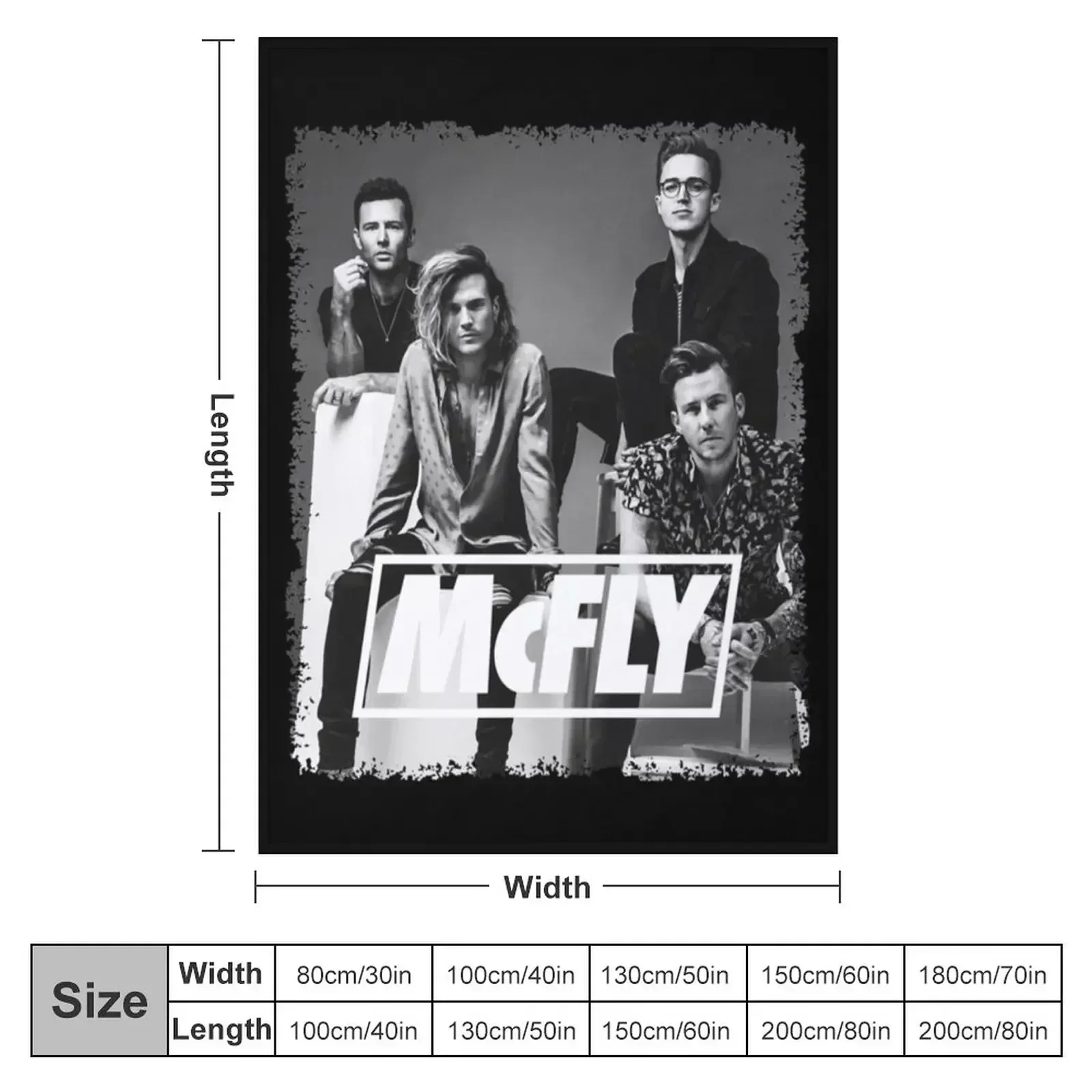 Funny Gift Mcfly Band 2021 Boy For Fans Throw Blanket couch cozy soft plush fuzzy picnic outdoor blanket