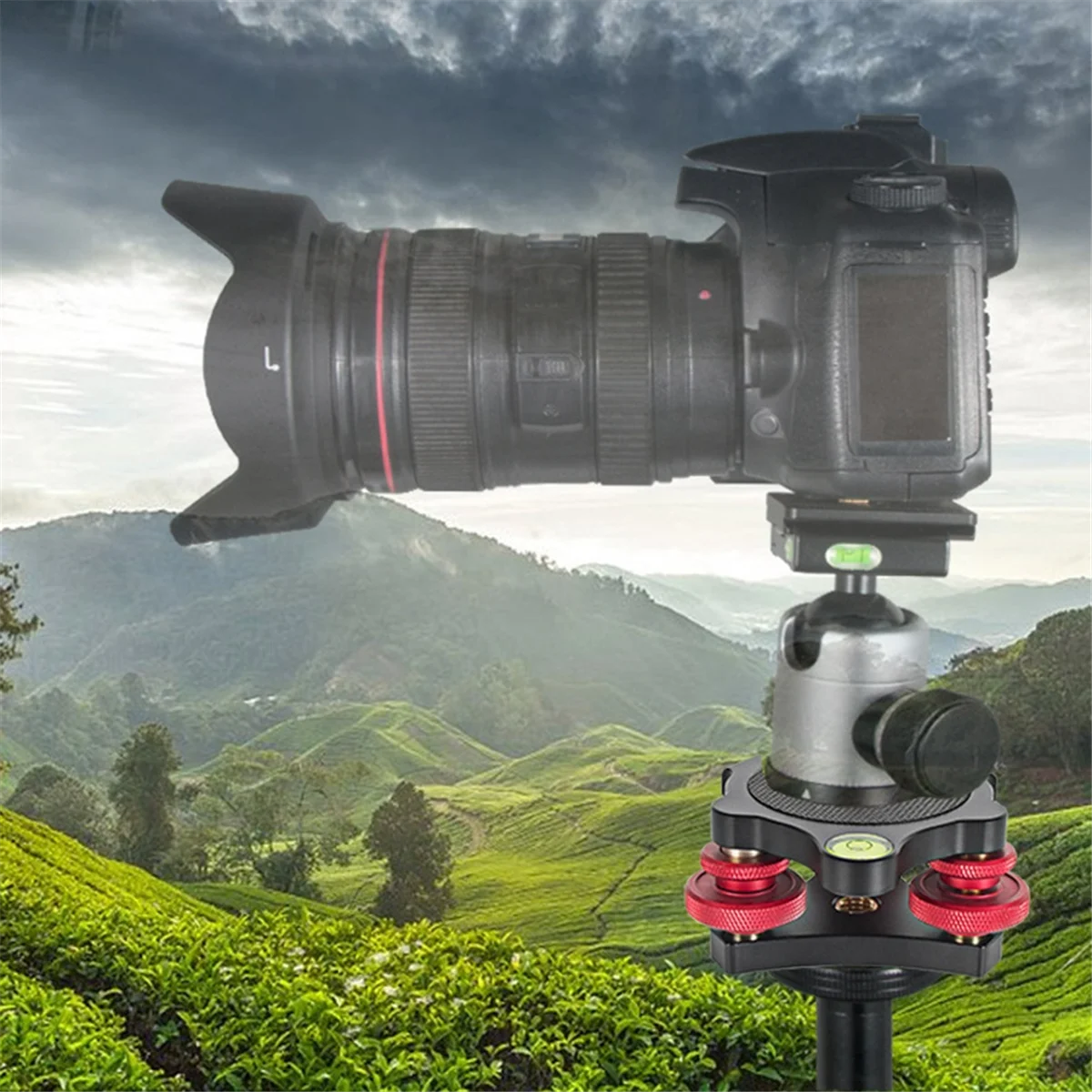 ABJG-Tripod Leveling Base Leveler Adjusting Base Panning Level Plate DSLR Camera Adjustment