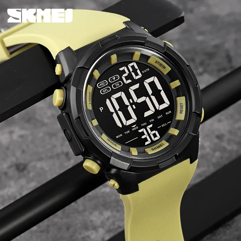 Reloj Digital Deportivo Militar a Prueba de Agua para Hombre, Modelo 1845, Reloj de Pulsera Electrónico, Resistente a Impactos, Reloj Masculino