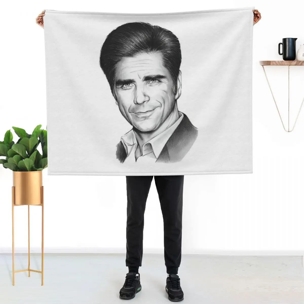 

John Stamos Throw Blanket All Weather Soft Throw Blanket for Sofa
