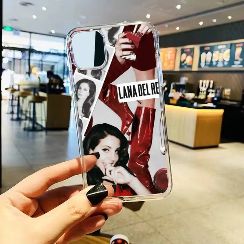 Lana Del Rey Kraft Poster Phone Case Transparent soft For iphone 12 11 13 14 x xs xr pro max mini plus