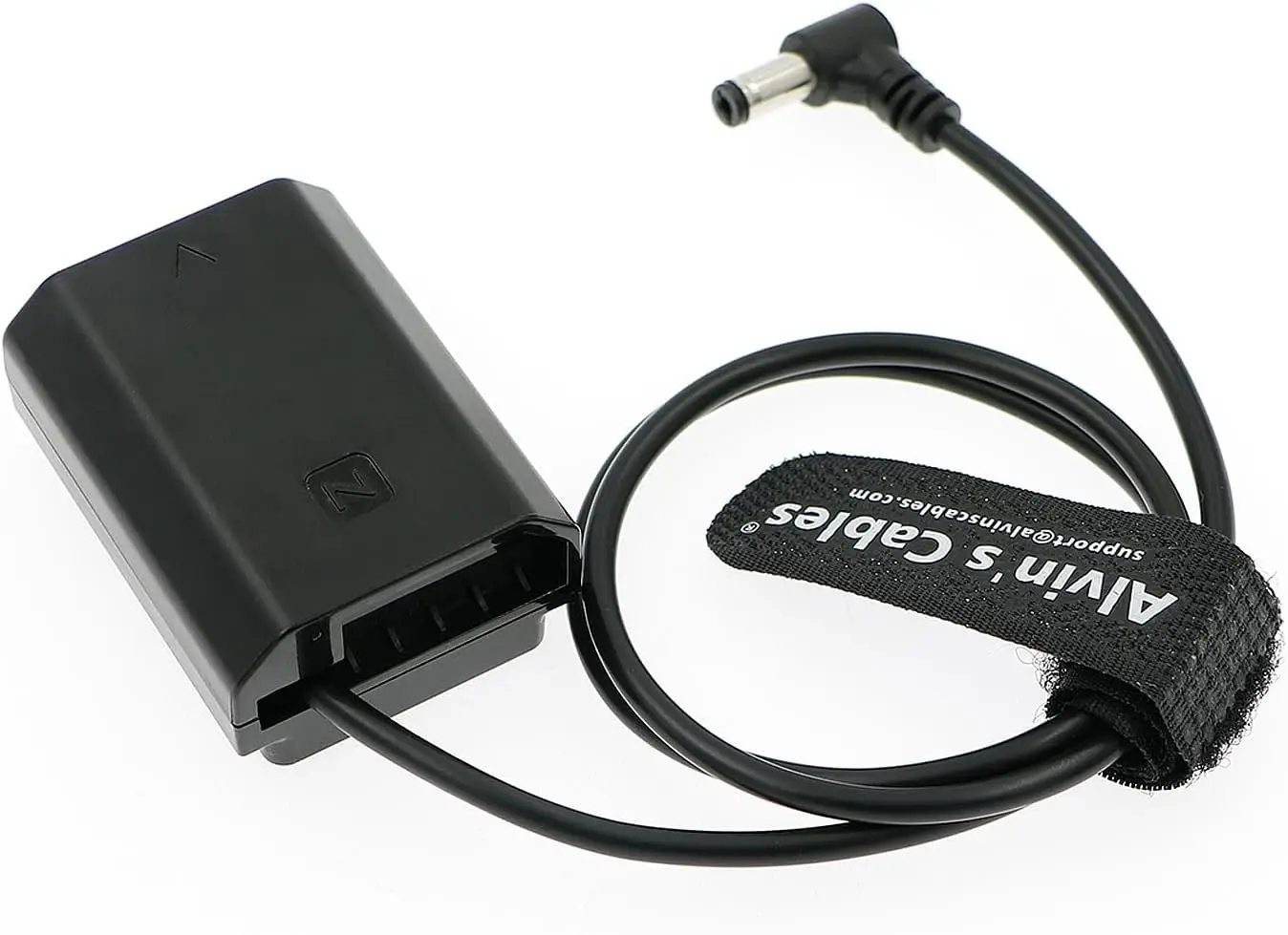 NP-FZ100 Dummy Battery to DC Right Angle Power Cable for Sony A7III A7RIII A7RIV A7RV A7C A7CII A7CR A7SIII A9III A1 A6600 A6700