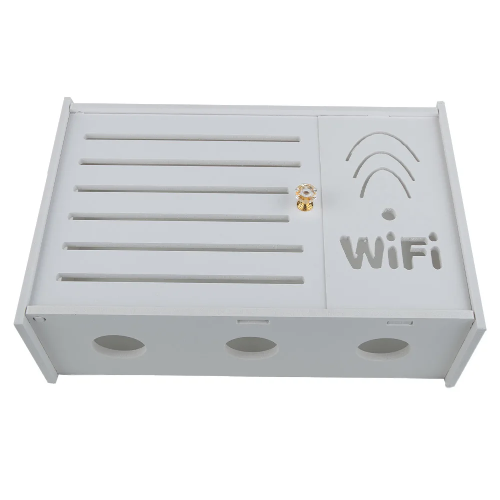 Breathable Radiating  Wireless Router  Storage Box  Rack Living Room Wall-Mounted WiFi Storage Boxes Wall Decoration