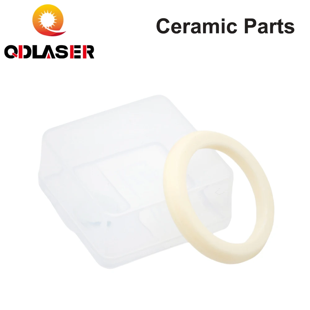 QDLASER D35mm Fiber Laser Ceramic Insulating Ring for Highyag Cutting Head Nozzle Holder Consumables Parts