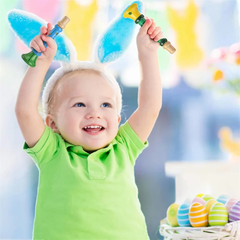 Wooden Trumpet Horn Whistle for Kids Rhythm Musical Instrument Early Education Develop for 3+ Year Age, Boys Girls, School