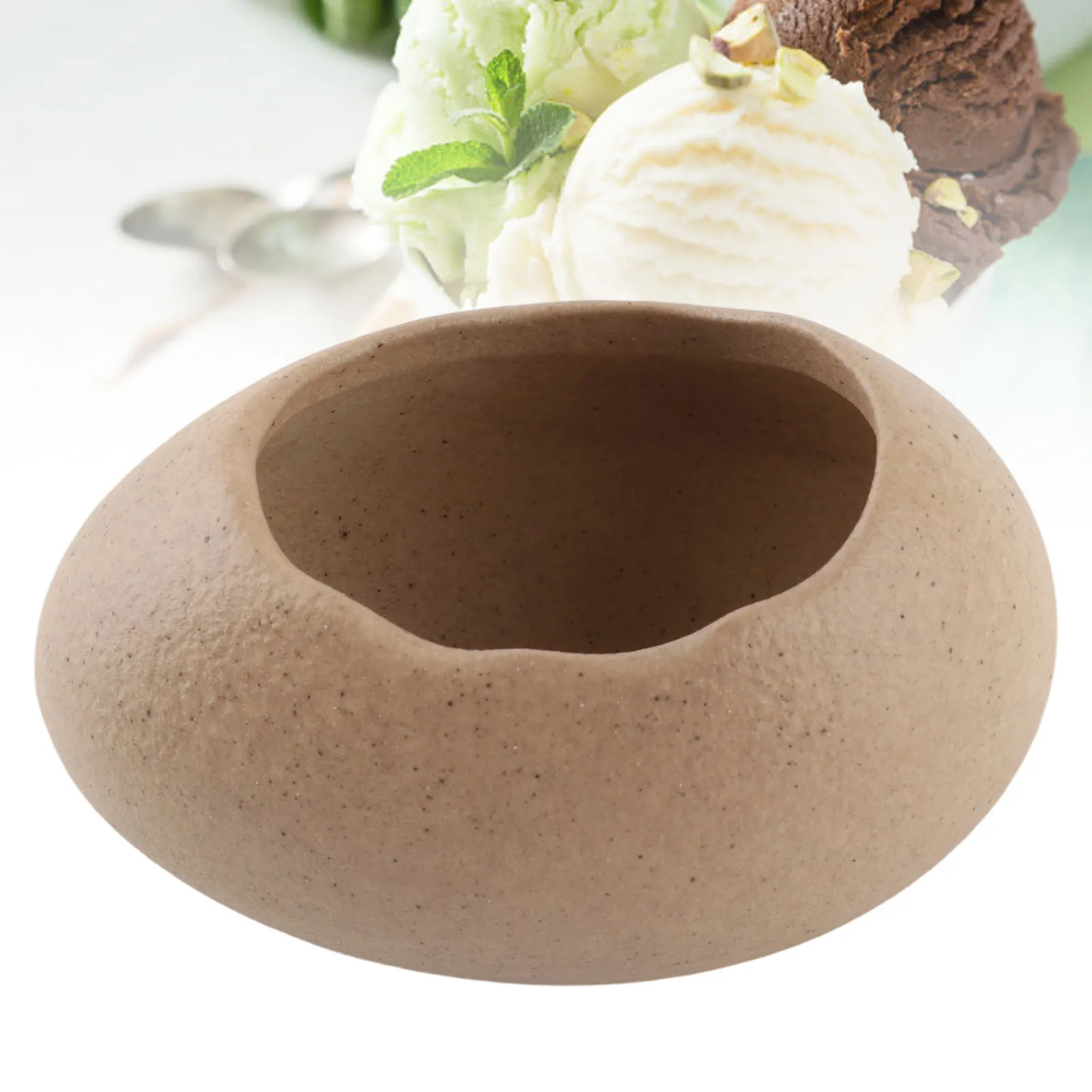 Tazón de Cerámica con Forma de Huevo Realista, No Tóxico, Decorativo, para Servir Fideos, Postres, en Casa o en Restaurantes
