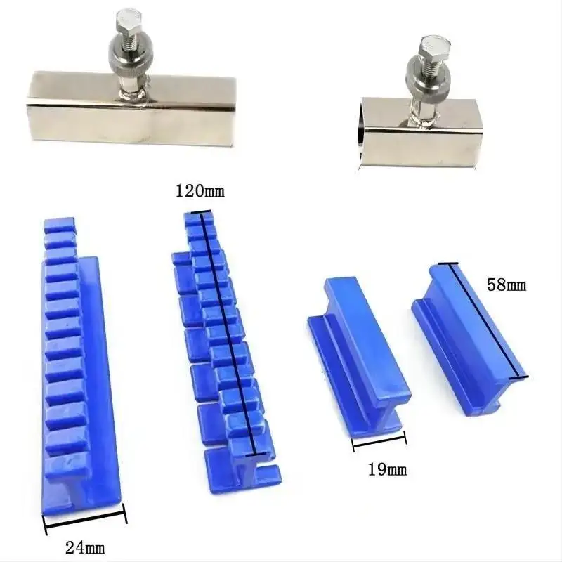 Blue Adhesive Glue Tabs Set for Hail Damage Repair Long Pulling Tabs Auto Paintless Dent Repair Car Dent Removal Tools