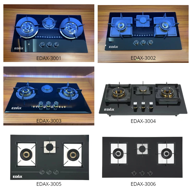 Hot sale fashion attractive design recessed stove combination gas hob 3 burners built in gas stove kitchen gas cooktops