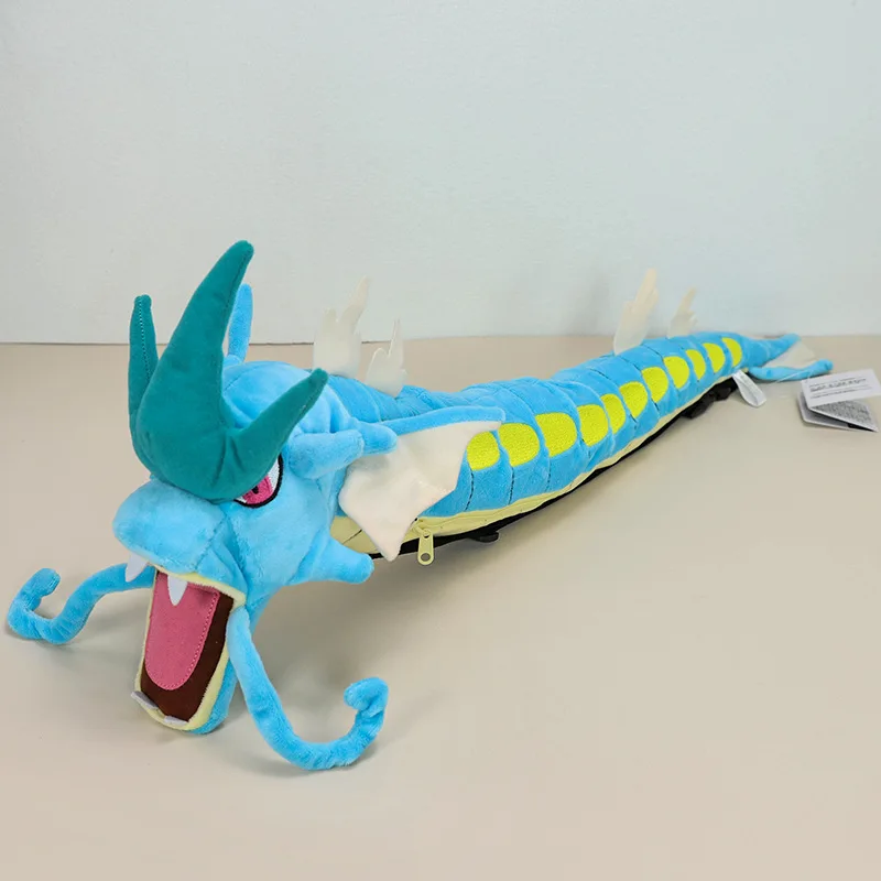 

72cm plush toy backpack, long stick, fierce carp dragon crossbody bag, mobile phone bag, anime bag, Christmas souvenir gift