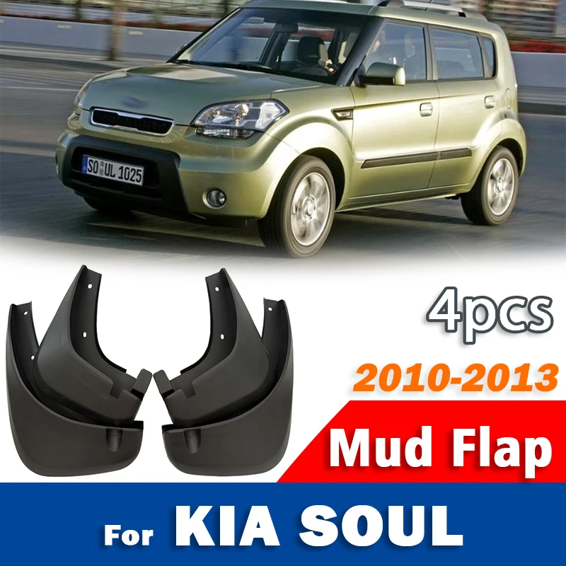 

2010 2011 2012 2013 FOR KIA SOUL Mudguard Mudflaps Fender Mud Flap Guards Splash Mudguards Car Accessories 1 set 4pcs