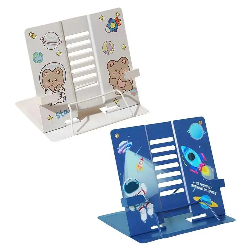 ที่ใส่หนังสือตั้งโต๊ะแบบปรับได้, ขาตั้งอ่านหนังสือแบบกันสนิมจัดเก็บได้ง่ายขาตั้งสำหรับวางหนังสือสูตรแท็บเล็ตแผ่นเพลง