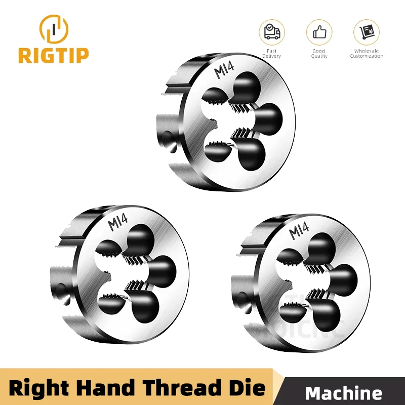 SIQICNC Right Hand Thread Die 1pcsM1 M2 M3 M4 M5 M6 M7 M8 M9 M10 M11 M12 M13 M14 M15 M16 Metal Thread Tool Metric Thread Die