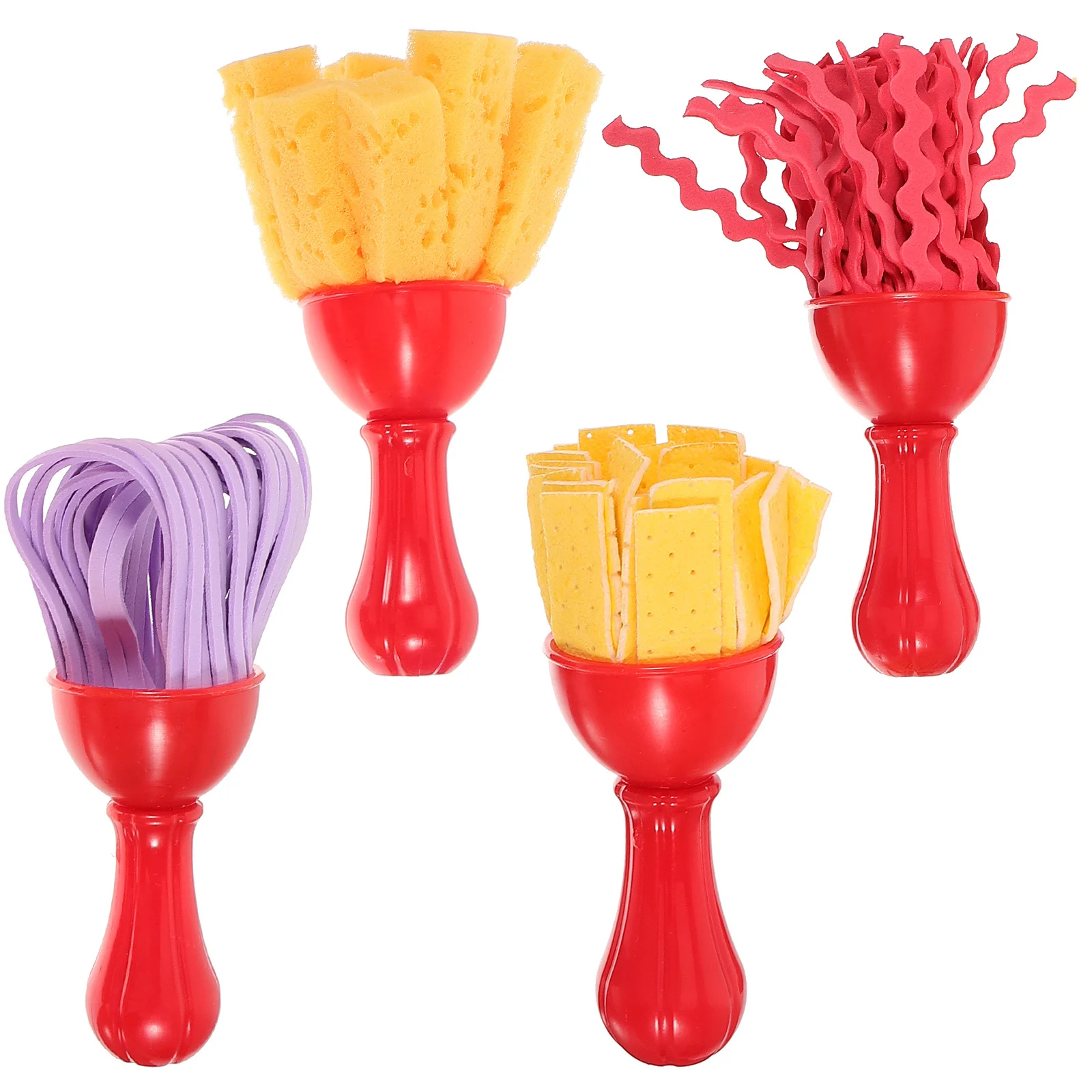 مجموعة أدوات رسم إسفنجية للأطفال مكونة من 4 قطع، لوازم فنية خفيفة الوزن وقابلة للغسل لمشاريع الرسم بنفسك للأطفال #2