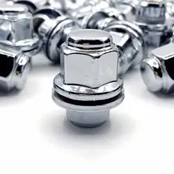 4x ALLOY WHEEL NUTS For JAGUAR XF XF-R XE (M12X1.5) CHROME LUG BOLT STUD SET
